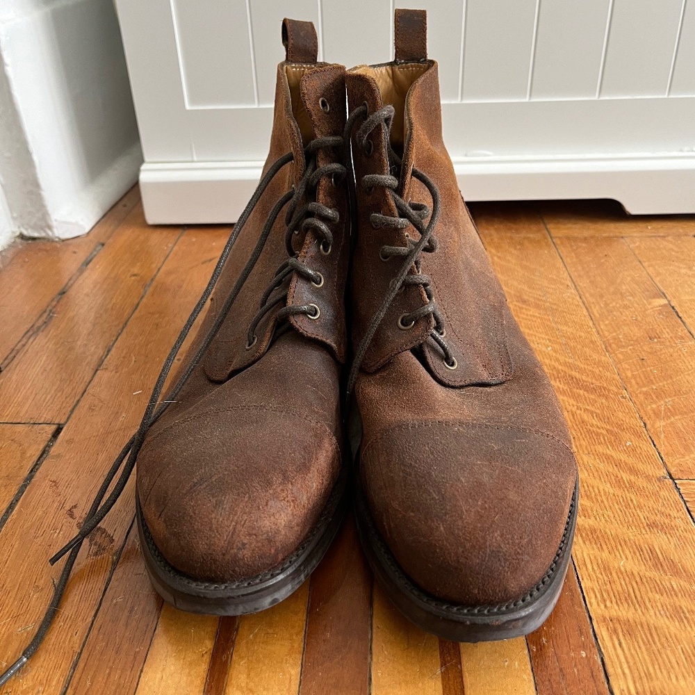 Men’s lace-up boots: Taft Dragon Boot in Rust (Size 40, US 7)